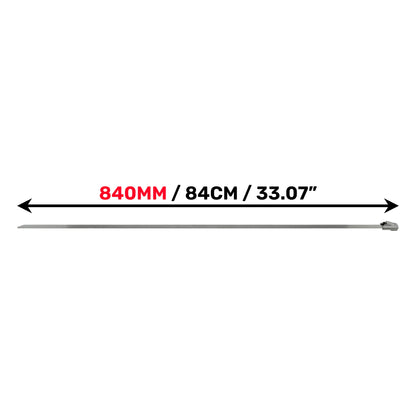 Stainless steel cable tie length 840mm (84cm / 33.07\") metal tie