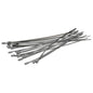 Edelstahl Kabelbinder 4,6 mm breit, 260 mm lang, gebündelt (silberfarben)