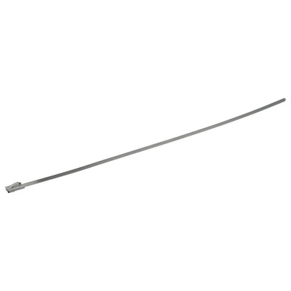 Stainless steel cable tie 4.6mm x 260mm, long strip with clasp end