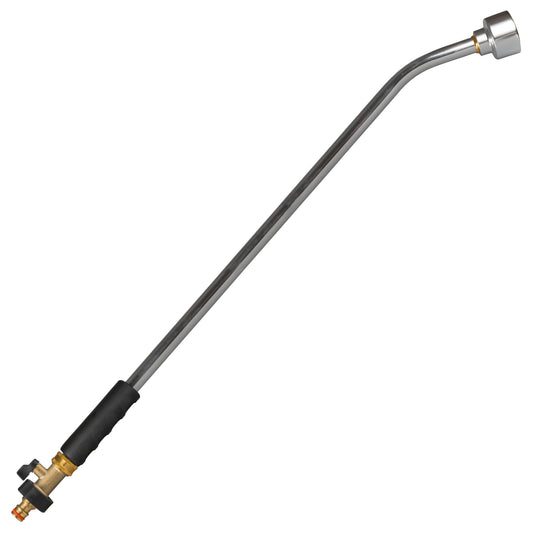90 cm garden watering lance with brass valve and quick-connect male fitting