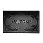 Rubber doormat 60 x 40 cm with “WELCOME” text and ornate scroll border