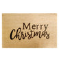 Doormat 60 x 40 cm with 'Merry Christmas' text on tan coir