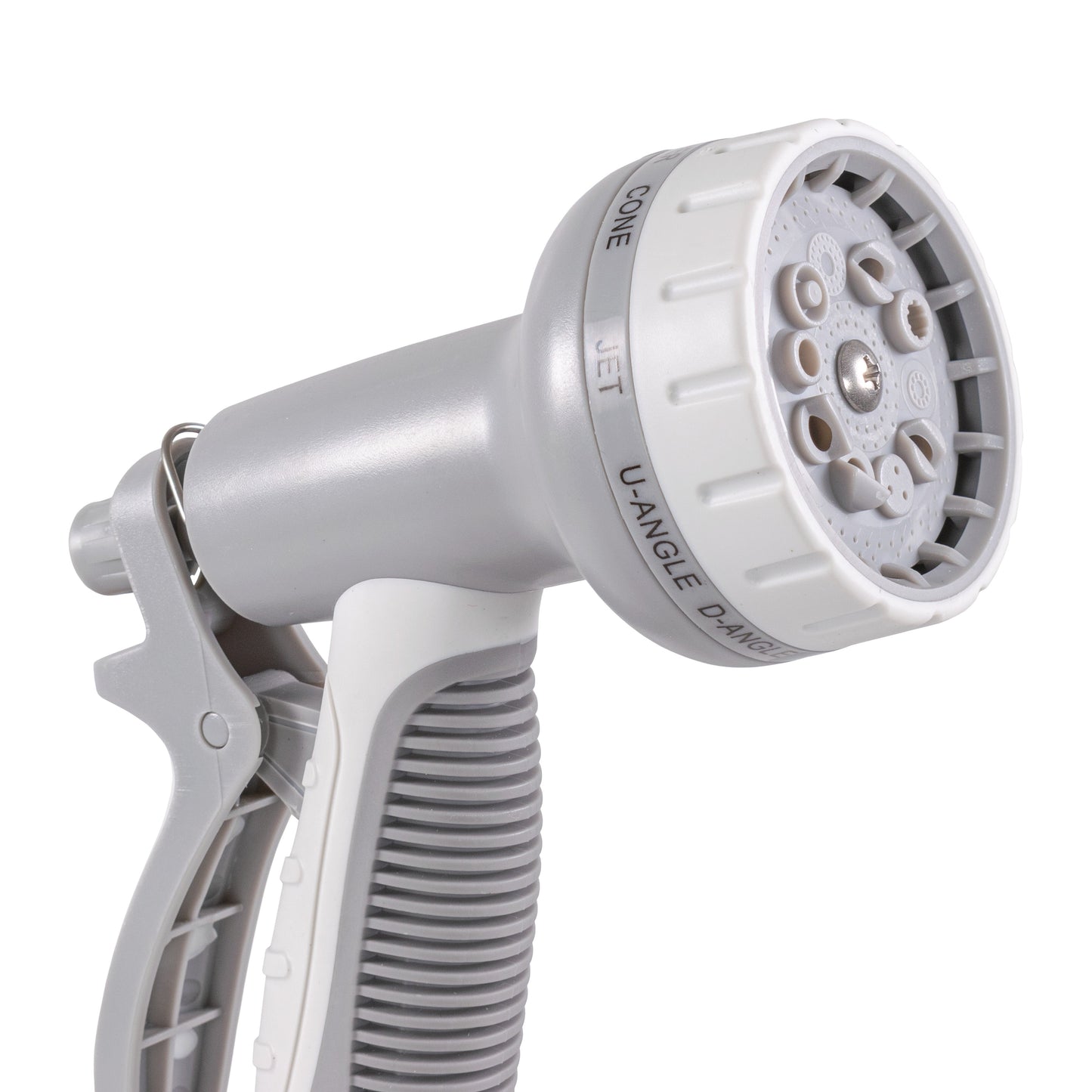 Dog shower spray head with mixer, nozzle face with multiple spray holes
