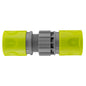 Lime quick hose connector set with threaded coupling and dual arrow ports