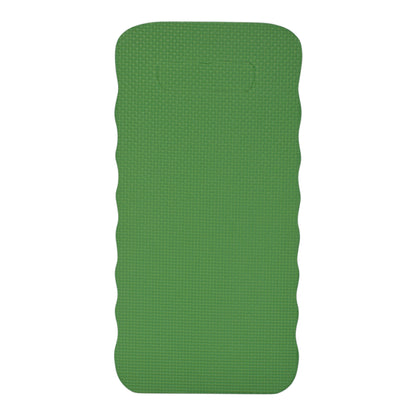 Green multifunction kneeler mat with textured surface and carrying handle cutout