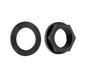 1.5" BSPF back nut with washer, dark threaded metal