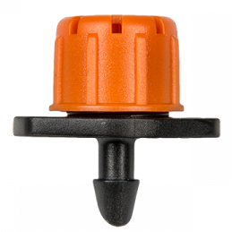 Orange 360° spray sprinkler with barbed 4mm nozzle