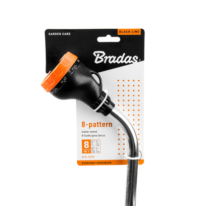 Bradas 8-pattern watering lance packaging card for ECO-4450