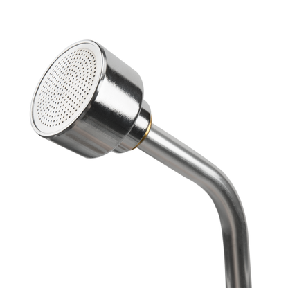 Stainless steel rose watering head with round perforated spray face