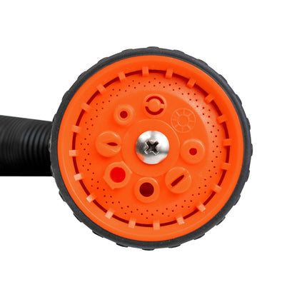 Orange nozzle insert with spray holes, black rim, and center metal screw