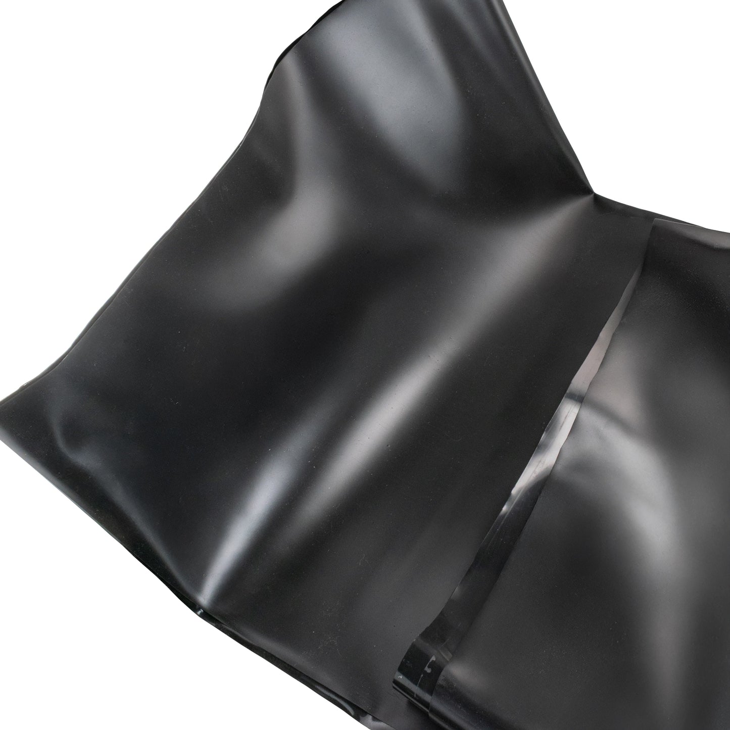 EPDM-Pondliner-Randbereich, schwarzes Material mit Überlappung
