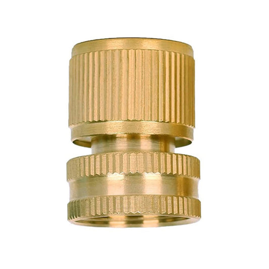 Brass hose connector snap-on with female thread, 3/4 in BSP ends