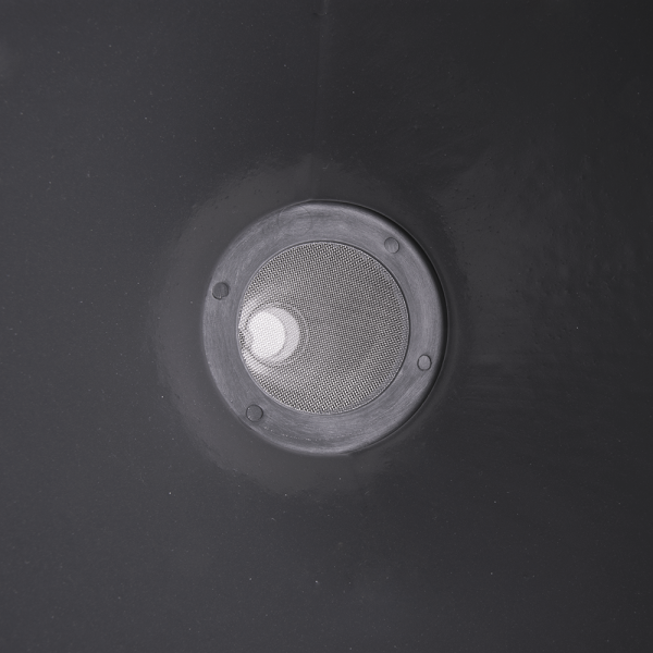 Fuel funnel 21cm inside view with circular mesh filter
