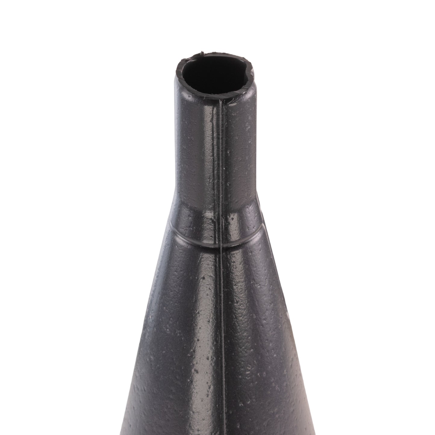 Fuel funnel 21cm close-up of narrow outlet opening