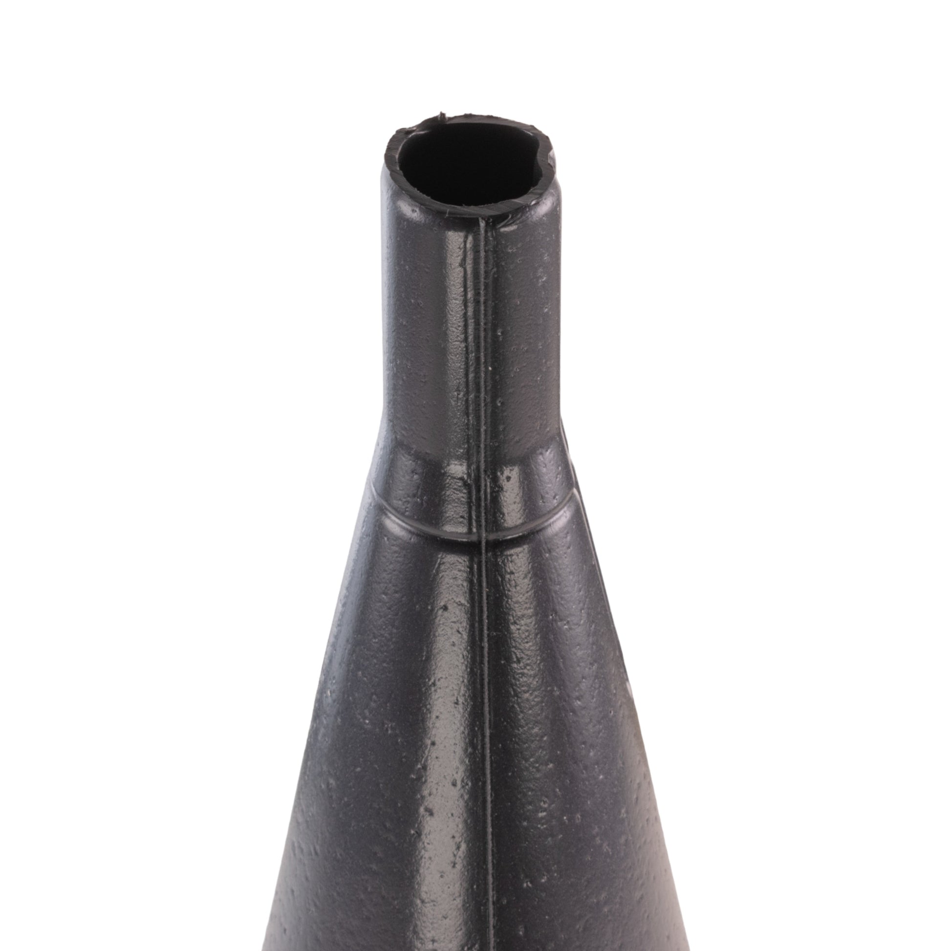 Fuel funnel 21cm close-up of narrow outlet opening