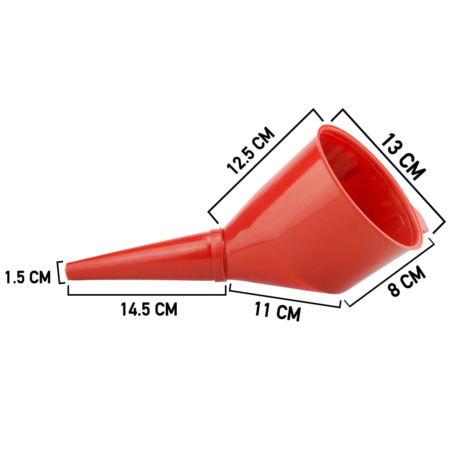 Roter Kraftstofftrichter Maße: 14,5×11×12,5 cm
