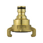 Brass Quick Connector – snap-on male hose fitting with black O-ring seal