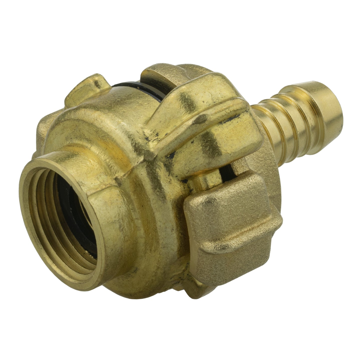 Brass claw set 1/2 BSP female with barbed 13mm hose end