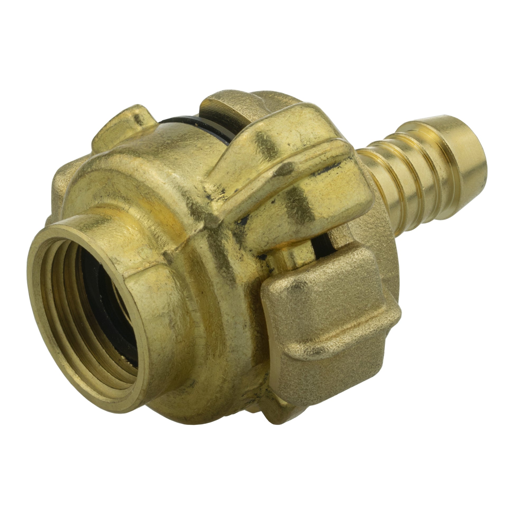 Brass claw set 1/2 BSP female with barbed 13mm hose end
