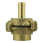 Brass claw set with 13mm barb inlet and quick-grip retaining ring