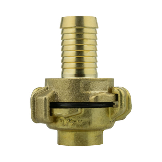Brass claw set connector with 19mm barbed end and female 1/2" BSP opening