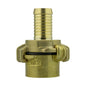 Brass Type claw set fitting, 19mm barb and 1" BSP female inlet