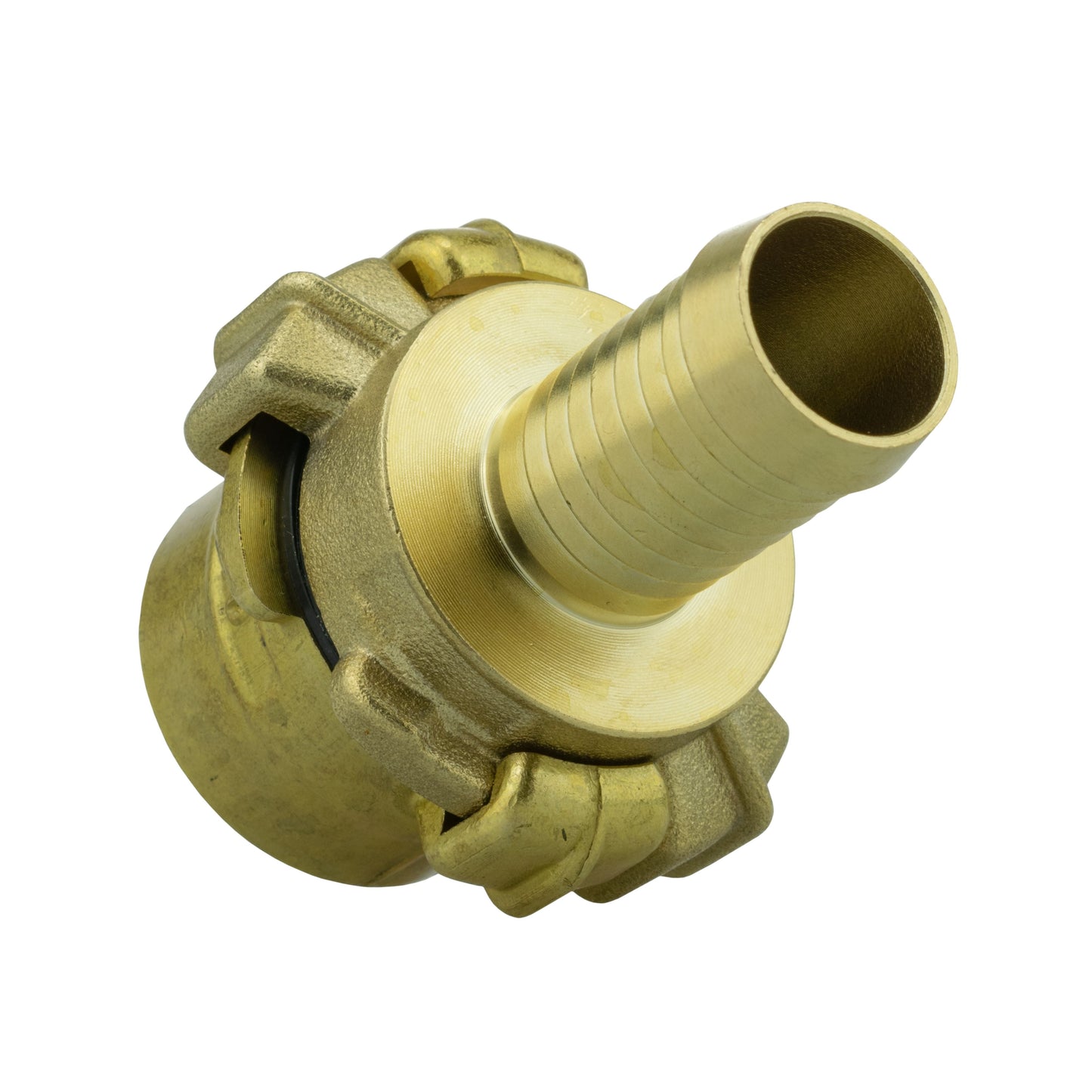 Brass 19mm barb claw set with black sealing insert and BSP thread