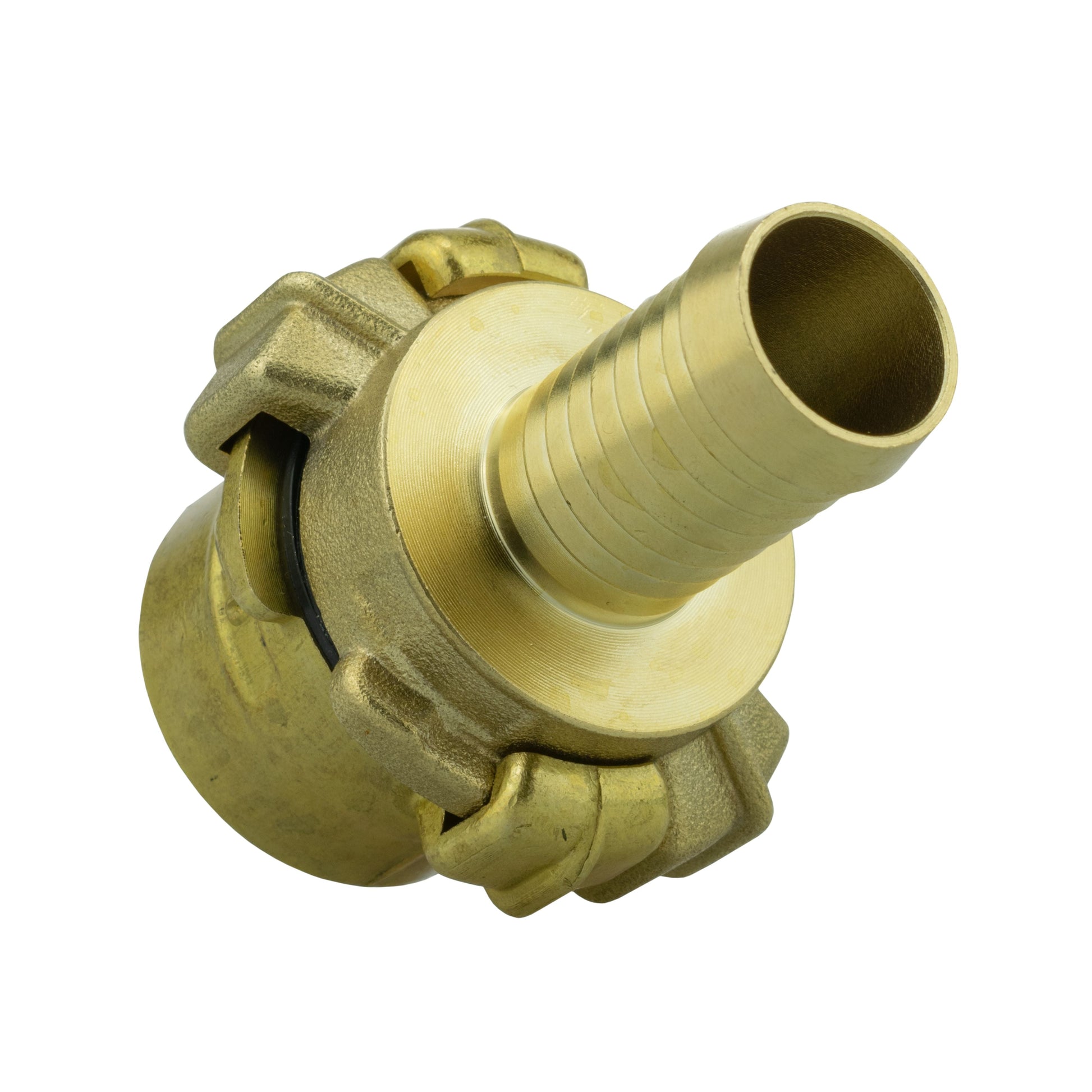 Brass 19mm barb claw set with black sealing insert and BSP thread