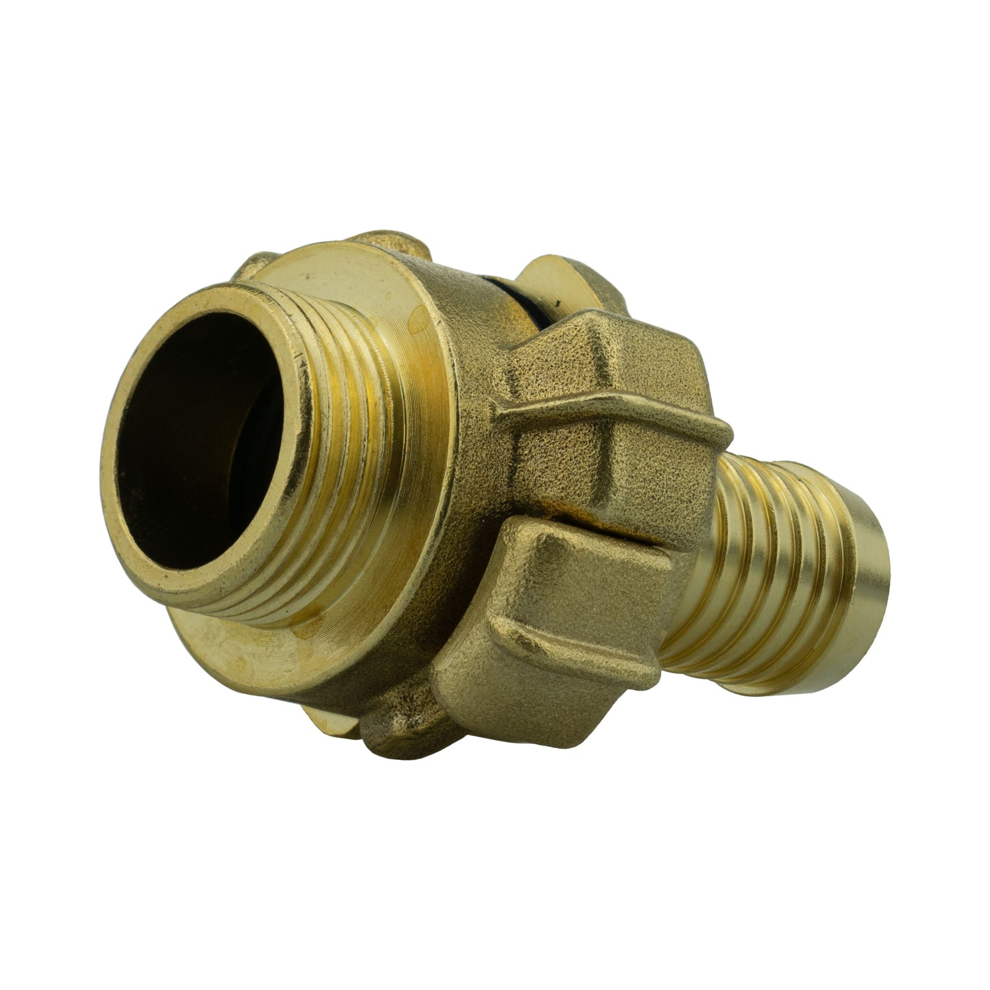 19mm barbed Geka fitting with lever valve body and internal barbed socket