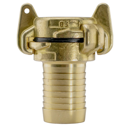 Brass claw set with black seal ring, barb and cap, 25mm