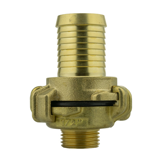 Brass Geka claw set: 25mm barb, 1/2in BSP male fitting
