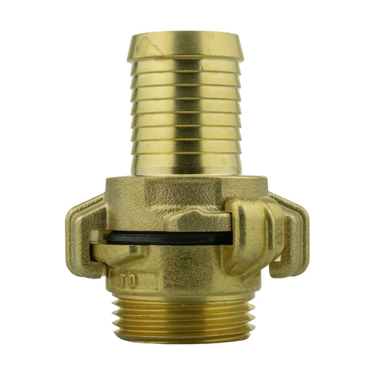 Brass claw set with 25mm barb hose tail and 1" BSP male thread