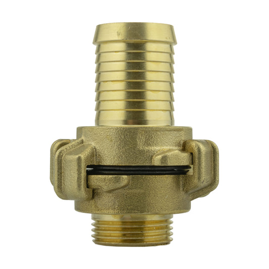 Brass GEKA Type claw set with 25mm barb and 3/4in BSP male fitting