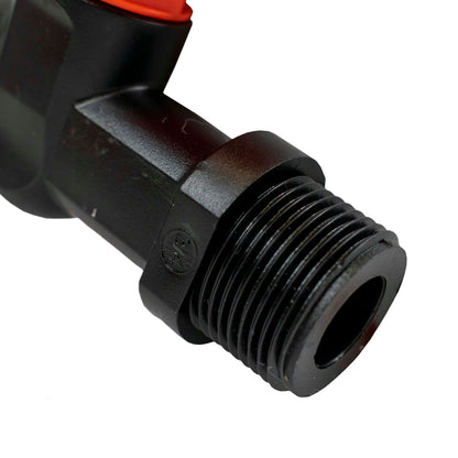 3/4" black PP tap male thread adapter for water butt connection