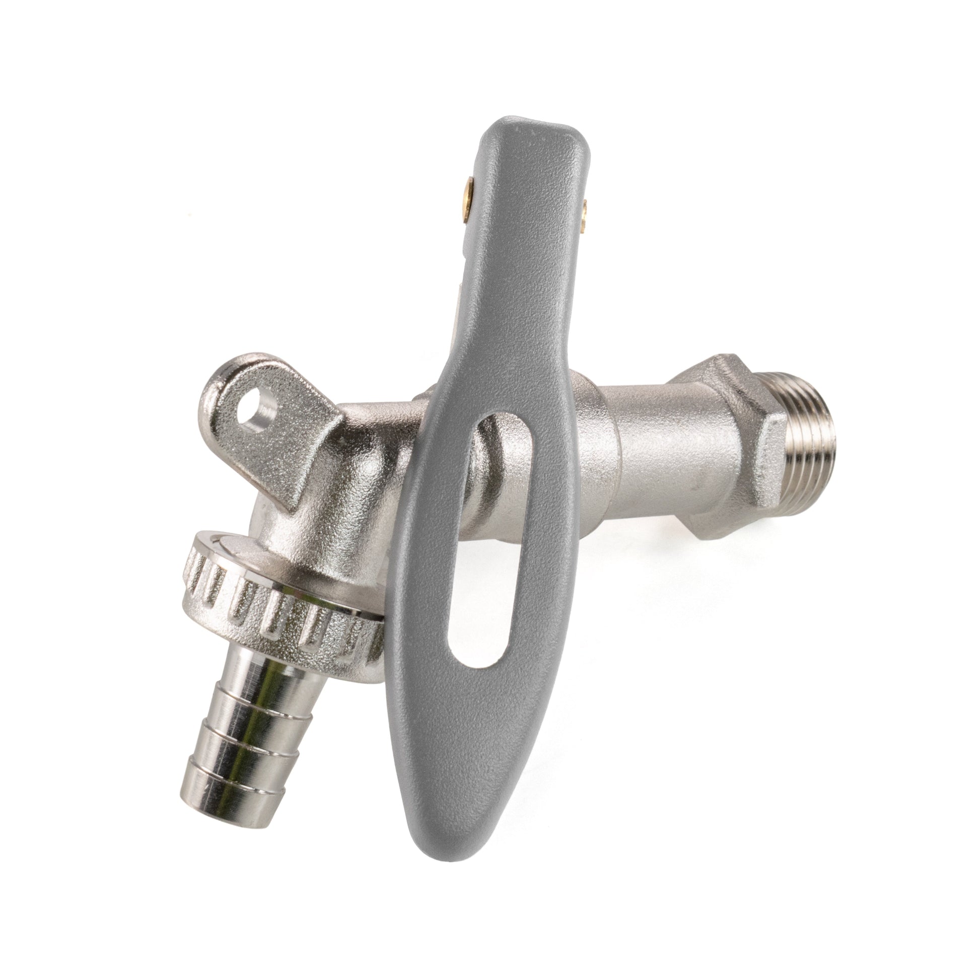 1/2" water butt tap kit: lever handle, hose barb, lever lock & drill bit