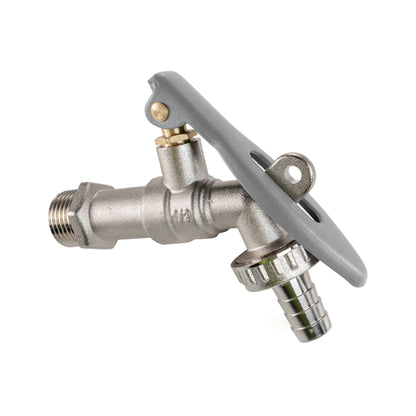 15mm Wandflansch-Kit mit Hebelarm, Vorderansicht der Absperrventilbaugruppe