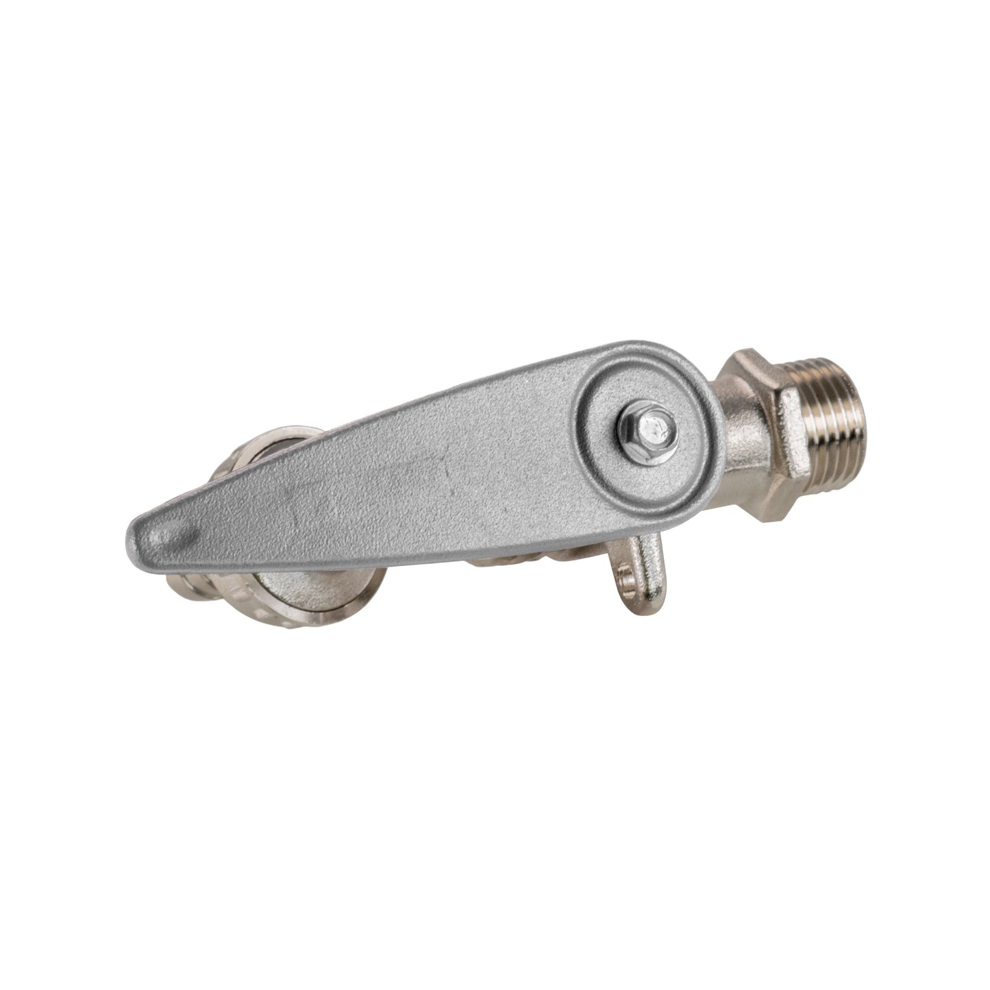 MDPE lever tap wall flange kit side lever lock with threaded connection