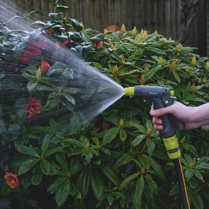 Einstellbare Gartenschlauch-Wasserspritzpistole, Limette, breiter Sprühnebel