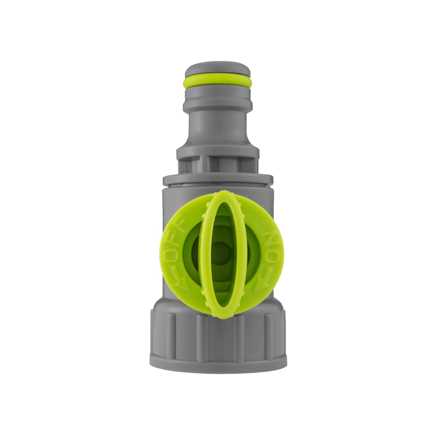 Drain valve for dog bath: grey connector with lime inner seal