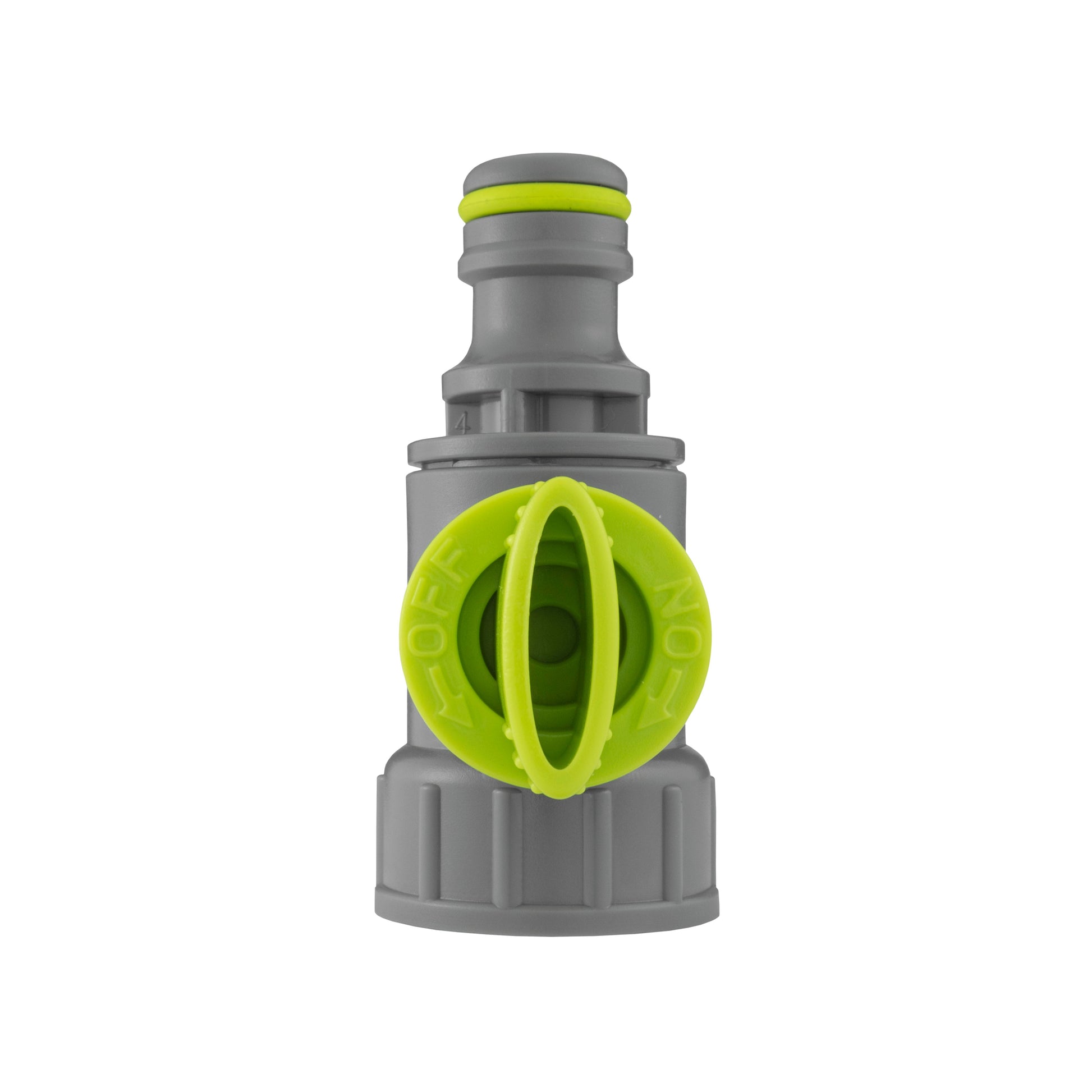 Drain valve for dog bath: grey connector with lime inner seal