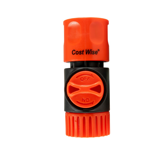 Cost Wise quick connector with manual valve and 3/4" BSP female inlet