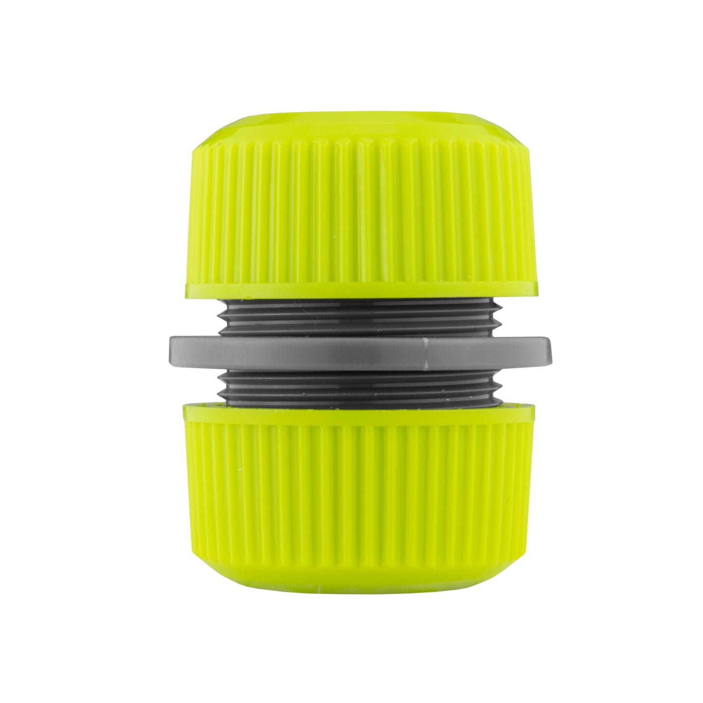 Hose Mender 1/2" Lime straight coupler with lime outer sleeve and dark ring seals