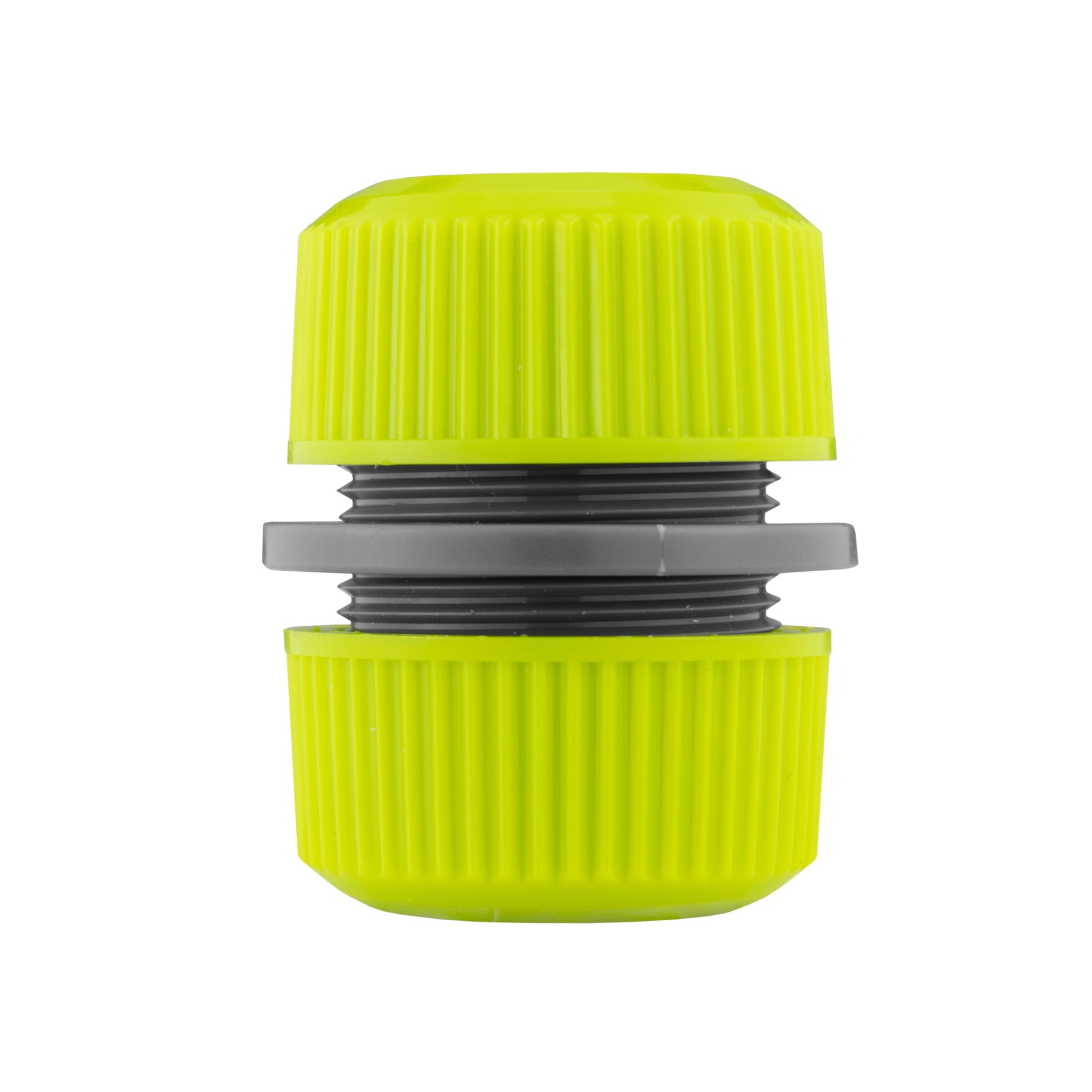 Hose Mender 1/2" Lime straight coupler with lime outer sleeve and dark ring seals