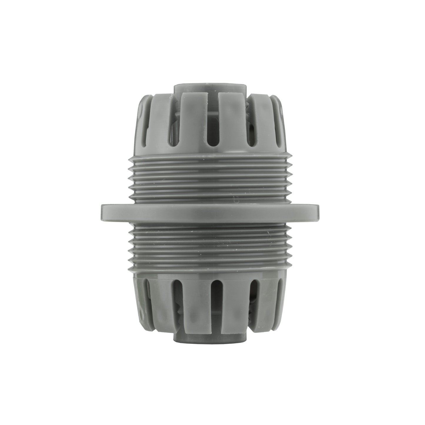 Hose Mender 1/2" Lime coupler: gray body with ridged grip sections and center seal