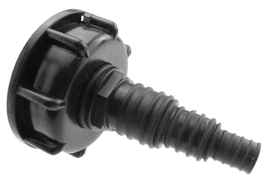 IBC 2 Zoll S60X6 Kappe mit Pond-Connector, 20/25/32mm Schlauchtülle, schwarz