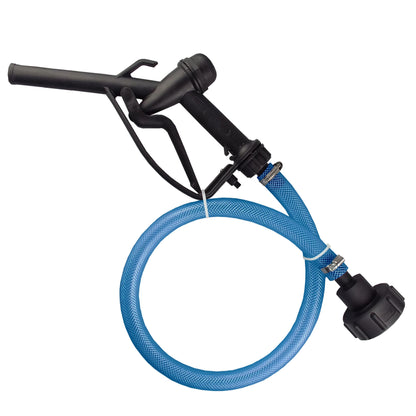 Fuel-Gun mit blauem ¾”-Schlauch und Tank-Adaptor, schwarzes Handstück