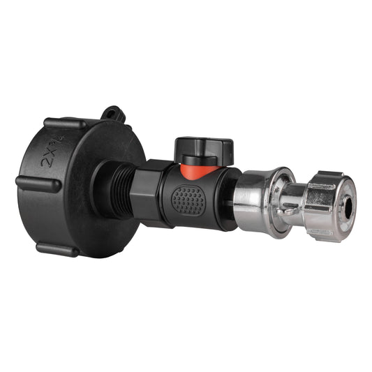 IBC 2” S60X6 Cap Quick-Connect Ventilanschluss mit BSPF-Zink-Hohlschraubkupplung