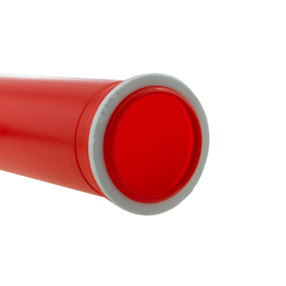 Red IBC angle 2 in end opening with grey gasket ring