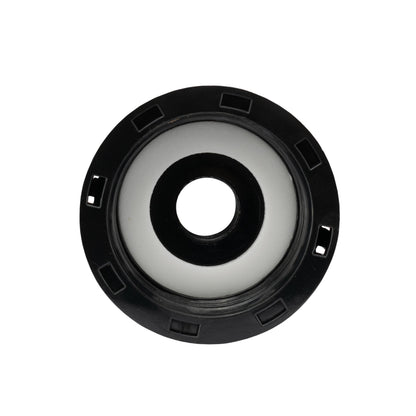 Valve underside with circular base and central threaded opening