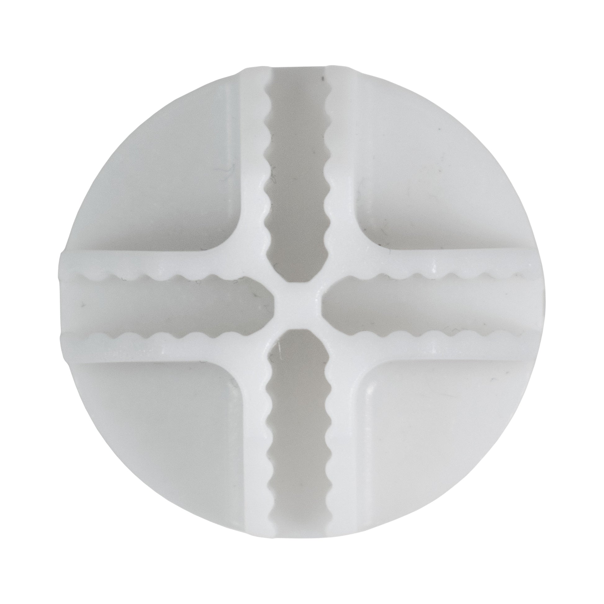 White half-snap ball insert with four molded arms